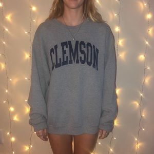 Gray and Navy Clemson Sweatshirt